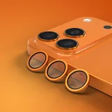 Миниатюра: Etteri протектор метални рингове за задна камера за iPhone 17 Pro / 17 Pro Max, оранжев