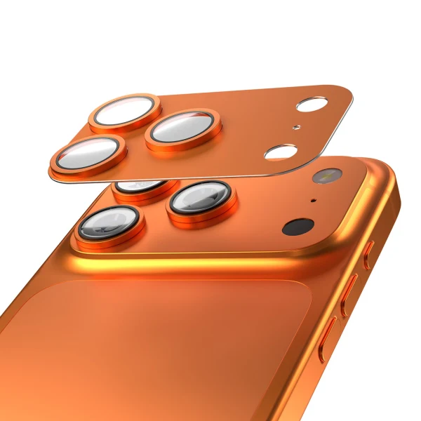 Etteri протектор задна камера пълна защита за iPhone 17 Pro (6.3), оранжев
