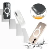 Миниатюра: Силиконов кейс bSmart Magsafe 1.5mm, За iPhone 17 (6.3), Прозрачен
