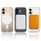 Миниатюра: Силиконов кейс bSmart Magsafe 1.5mm, За iPhone 17 (6.3), Прозрачен