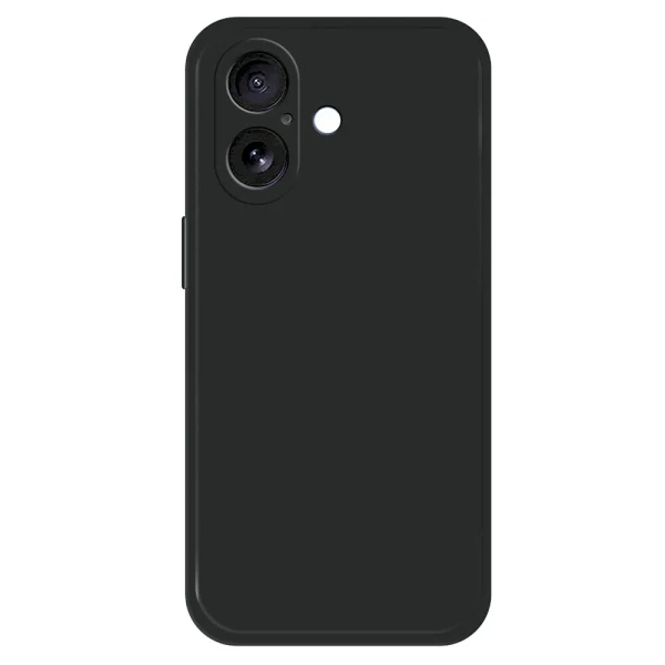 Силиконов кейс iPaky матиран, За iPhone 17 (6.3), Черен