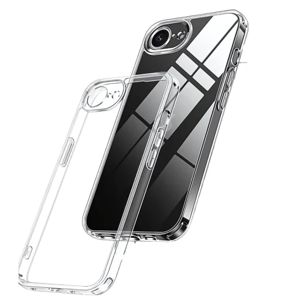 Силиконов кейс MBX 2mm, За iPhone 16e / 17e, Прозрачен