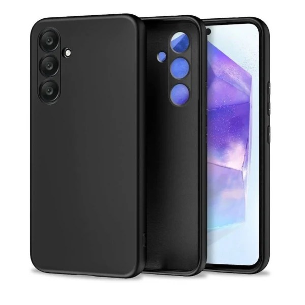 Силиконов кейс bSmart Silicone Soft Cover, За Samsung Galaxy A55 (A556), Черен