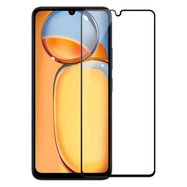 Стъклен протектор OG Premium с цяло лепило, За Xiaomi Redmi 13C 4G, Черен