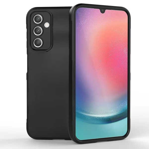 Силиконов кейс iPaky матиран, За Samsung Galaxy A25 5G (A256B), Черен