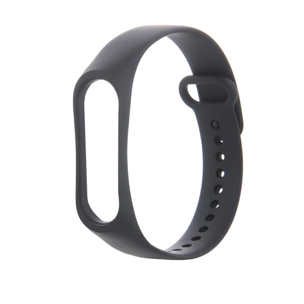 Силиконова каишка bSmart за смарт гривна Xiaomi Mi Band 5/6, Черна