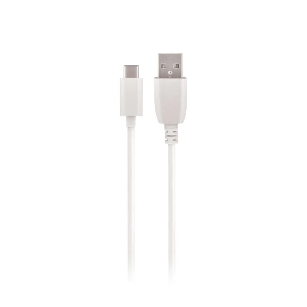 Кабел USB-A - USB-C, Maxlife 3м в кутия 2A, Бял