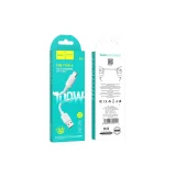 Миниатюра: Кабел USB-A - USB-C, HOCO PD 6A 100W X96 1м, Бял