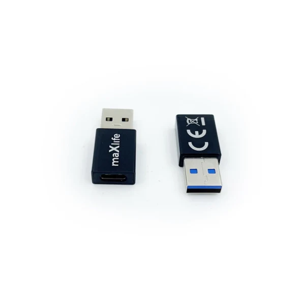 Преходник адаптер USB-C към USB 3.0, Maxlife, Черен