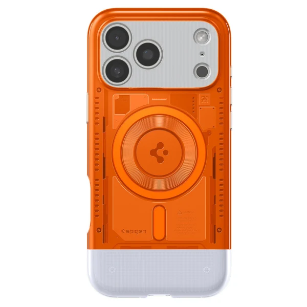 Оригинален кейс Spigen Classic C1 MagSafe, За iPhone 17 Pro (6.3), Оранжев