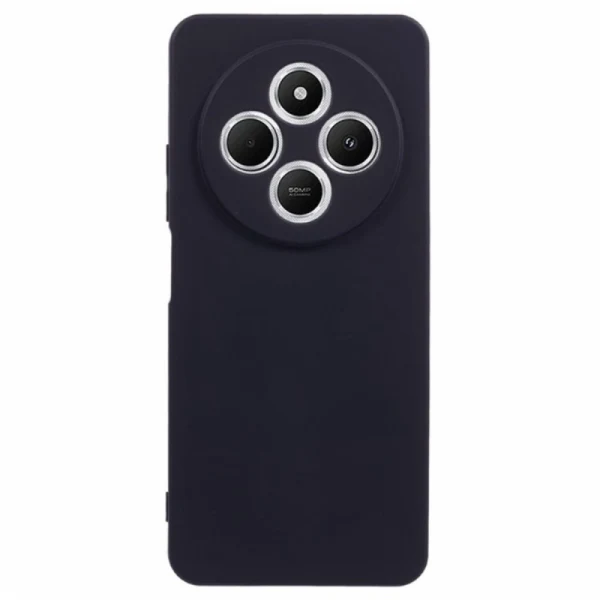 Силиконов кейс iPaky матиран, За Xiaomi Redmi 14C, Черен