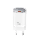 Миниатюра: Зарядно устройство комплект XO CE20 PD 30W 1x USB-C +  кабел USB-C - USB-C, Бяло