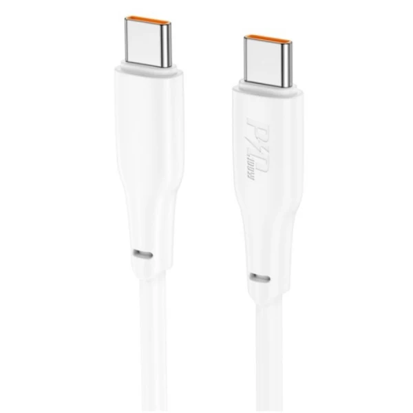 Кабел USB-C - USB-C, HOCO X93, 60W, 3A, 2м, Бял