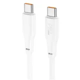 Миниатюра: Кабел USB-C - USB-C, HOCO X93, 60W, 3A, 2м, Бял