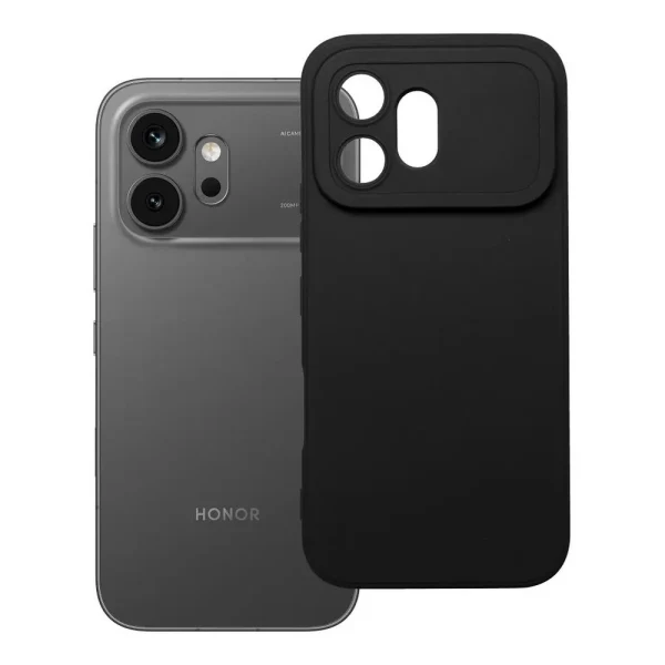 Силиконов кейс iPaky Solid матиран, За Honor 600, Черен