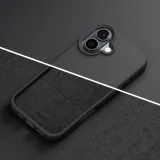 Миниатюра: Кейс Etteri Silicone Mag case, За iPhone 17 (6.3), Черен