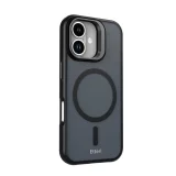 Миниатюра: Кейс Etteri Morning Fog с Magsafe и стойка, За iPhone 17 (6.3), Черен
