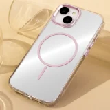 Миниатюра: Силиконов кейс bSmart Clear Thin Magsafe, За iPhone 17 Pro Max (6.9), Розов
