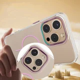 Миниатюра: Силиконов кейс bSmart Clear Thin Magsafe, За iPhone 17 Pro Max (6.9), Розов