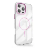 Миниатюра: Силиконов кейс bSmart Clear Thin Magsafe, За iPhone 17 Pro (6.3), Розов