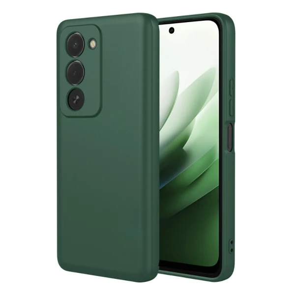 Силиконов кейс iPaky матиран, За Xiaomi Redmi 15, Тъмнозелен