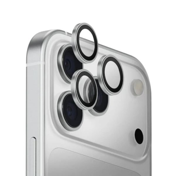 Протектор задна камера метални рингове MBX за iPhone 17 Pro, 17 Pro Max, Сребрист
