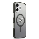 Миниатюра: Оригинален кейс Guess IML Gradient Triangle Logo, За iPhone 17 (6.3), Черен