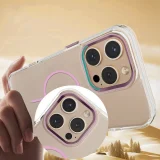 Миниатюра: Силиконов кейс bSmart Clear Thin Magsafe, За iPhone 17 Air (6.9), Розов