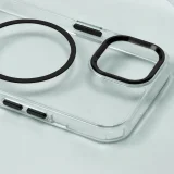 Миниатюра: Силиконов кейс bSmart Clear Thin Magsafe, За iPhone 17 Air (6.9), Черен