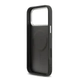 Миниатюра: Оригинален кейс Guess Leather Triangle Metal Logo, За iPhone 17 Pro Max (6.9), Черен