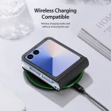 Миниатюра: Кожен кейс Dux Ducis BRIL, За Samsung Galaxy Z Flip7, Черен