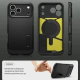 Миниатюра: Оригинален кейс Spigen Tough Armor T Magsafe, За iPhone 17 Pro (6.3), Черен