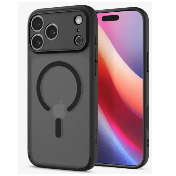 Оригинален кейс Spigen Ultra Hybrid Magsafe, За iPhone 17 Pro Max (6.9), Черен