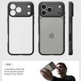 Миниатюра: Оригинален кейс Spigen Ultra Hybrid, За iPhone 17 Pro (6.3), Черен