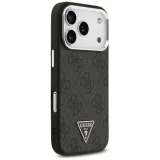 Миниатюра: Оригинален кейс Guess 4G Triangle Metal Logo MagSafe, За iPhone 17 Pro (6.3), Черен