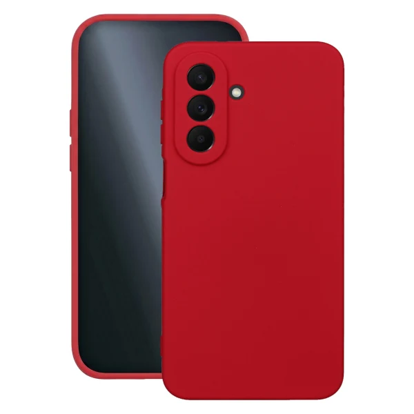 Силиконов кейс bSmart Silicone Soft Cover, За Samsung Galaxy A27, Червен