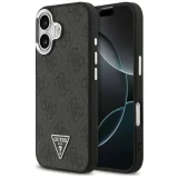 Миниатюра: Оригинален кейс Guess 4G Triangle Metal Logo MagSafe, За iPhone 17 (6.3), Черен