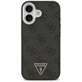 Миниатюра: Оригинален кейс Guess 4G Triangle Metal Logo MagSafe, За iPhone 17 (6.3), Черен