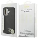 Миниатюра: Оригинален кейс Guess 4G Triangle Metal Logo MagSafe, За iPhone 17 (6.3), Черен