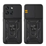 Миниатюра: Силиконов твърд кейс bSmart Defender Slide, За Motorola Edge 70 Fusion, Черен