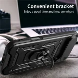 Миниатюра: Силиконов твърд кейс bSmart Defender Slide, За iPhone 17 Air (6.9), Черен
