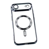 Миниатюра: Силиконов кейс bSmart Chrome Magsafe с протектори за камерите, За iPhone 17 Air (6.9), Черен