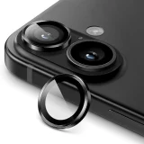 Миниатюра: Протектор задна камера метални рингове MBX за iPhone 17, Черен