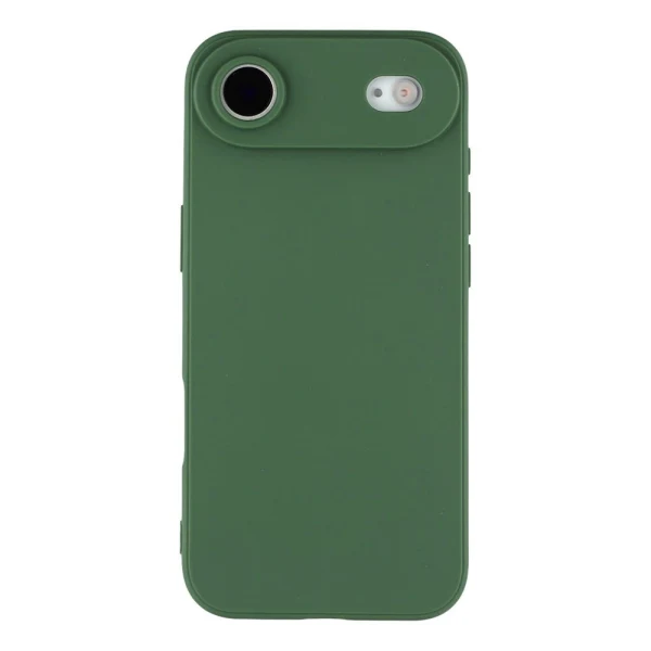Силиконов кейс iPaky матиран, За iPhone 17 Air (6.9), Тъмнозелен