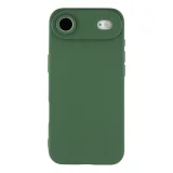 Миниатюра: Силиконов кейс iPaky матиран, За iPhone 17 Air (6.9), Тъмнозелен