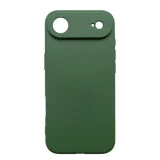 Миниатюра: Силиконов кейс iPaky матиран, За iPhone 17 Air (6.9), Тъмнозелен