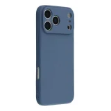 Миниатюра: Силиконов кейс iPaky матиран, За iPhone 17 Pro Max/ 18 Pro Max, Тъмносин