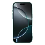 Миниатюра: Силиконов кейс iPaky матиран, За iPhone 17 Pro / 18 Pro, Тъмнозелен