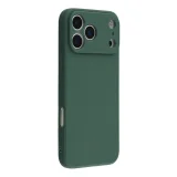 Миниатюра: Силиконов кейс iPaky матиран, За iPhone 17 Pro / 18 Pro, Тъмнозелен