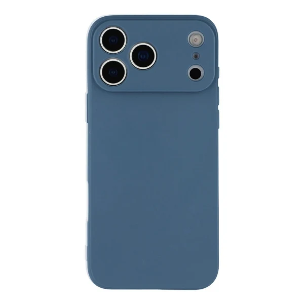 Силиконов кейс iPaky матиран, За iPhone 17 Pro (6.3), Тъмносин